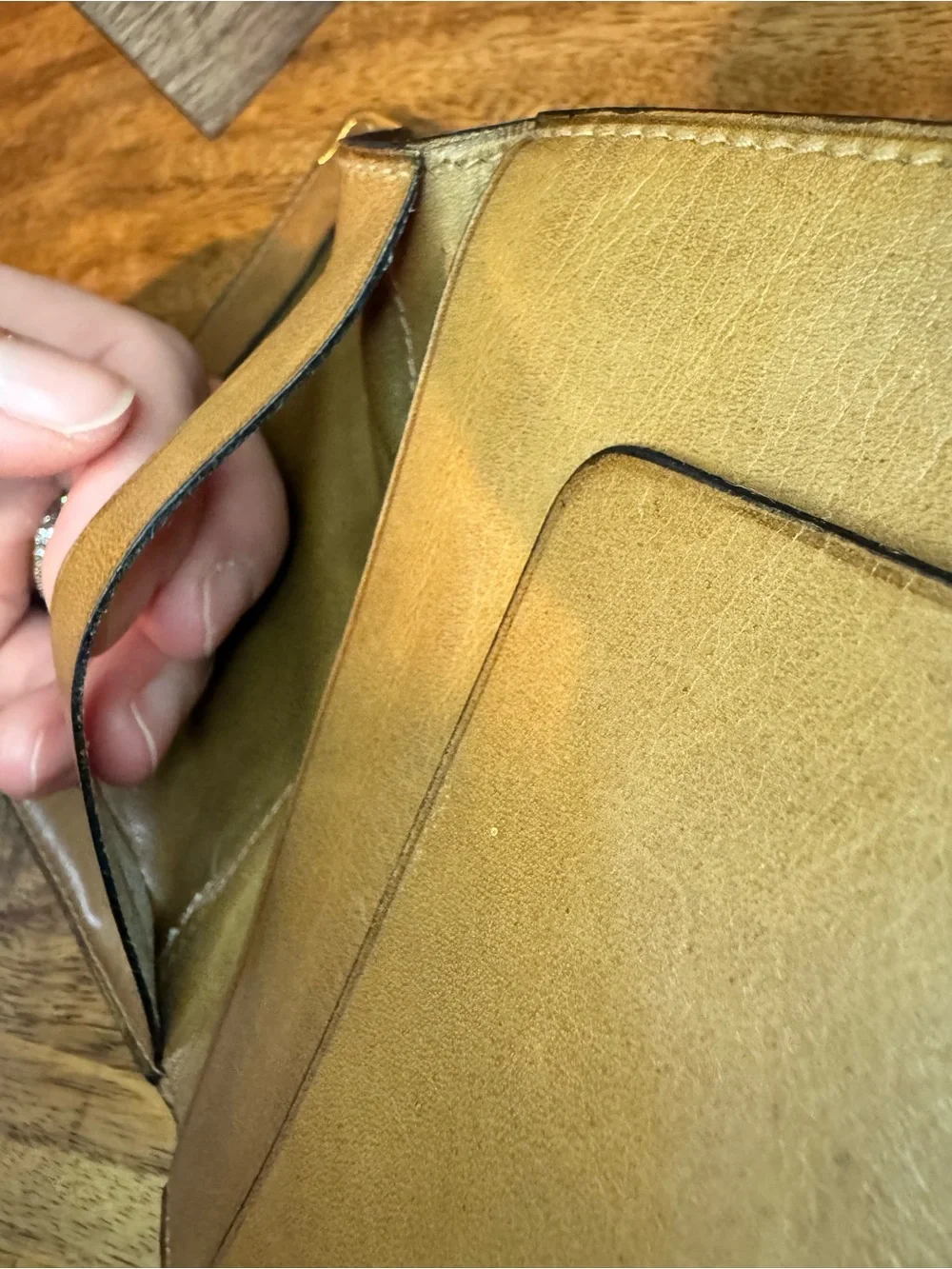 Gucci Monogram Canvas and Leather Bi-Fold Wallet with Gold Accent